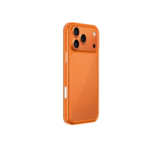 KZDOO Guardian Transparent Series Case for iPhone 17 Pro Max (Transparent Orange)