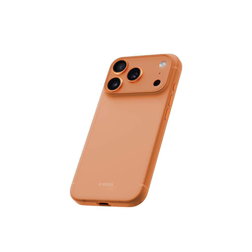 KZDOO Air Skin Ultra Slim Case for iPhone 17 Pro (Orange)
