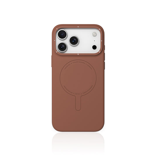 YOUNGKIT Morandi Silicon Case for iPhone 17 Pro Max (BROWN)