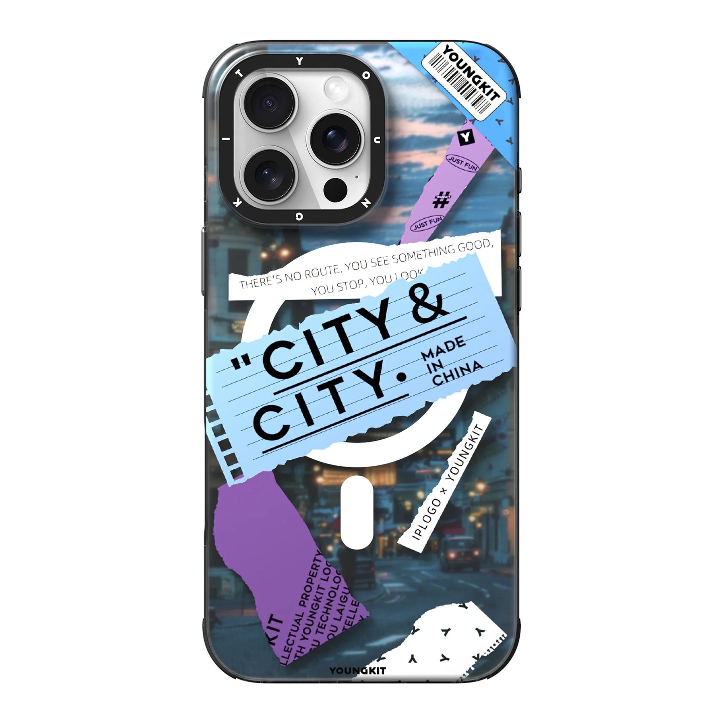 YOUNGKIT City Series Where Urban Vibes Stick City Sunset Case for iPhone 16 Pro Max