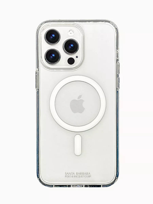 Santa Barbara Polo Glenn Series Transparent Magsafe Cover for iPhone 15 Pro (Transparent)