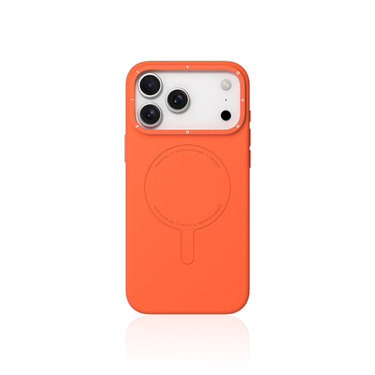 YOUNGKIT Morandi Silicon Case for iPhone 17 Pro Max  (ORANGE)