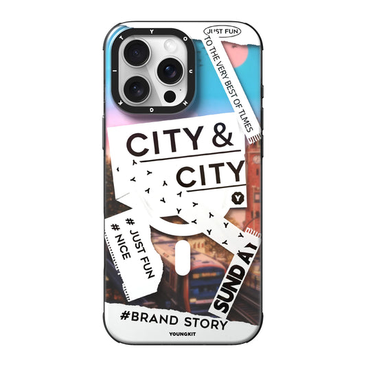 YOUNGKIT City Series Where Urban Vibes Stick Metro Flow Case for iPhone 16 Pro Max