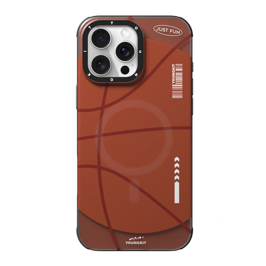 Youngkit Sports Series BasketBall Designer Matte Finish Case for iPhone 16 Pro