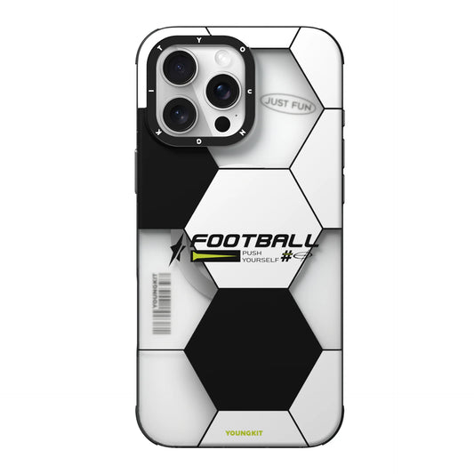 Youngkit Sports Series Football Designer Matte Finish Case for iPhone 16 Pro