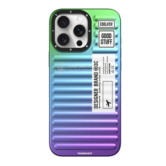 YOUNGKIT Aurora Luggage Series True Colour Case for iPhone 16 Pro (Aurora Galaxy)