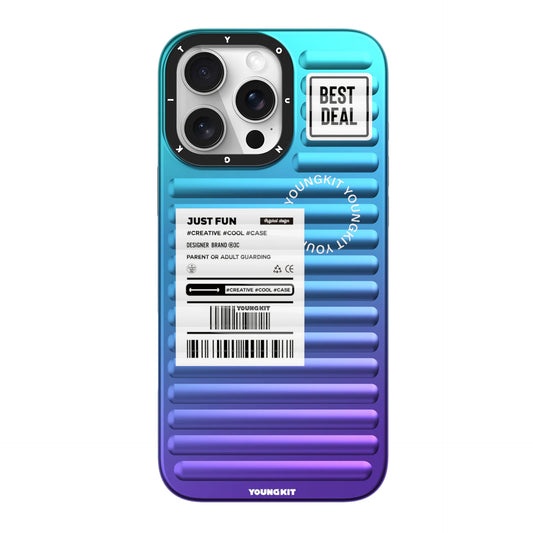 YOUNGKIT Aurora Luggage Series True Colour Case for iPhone 16 Pro (Ultramarine Blue Fantasy)