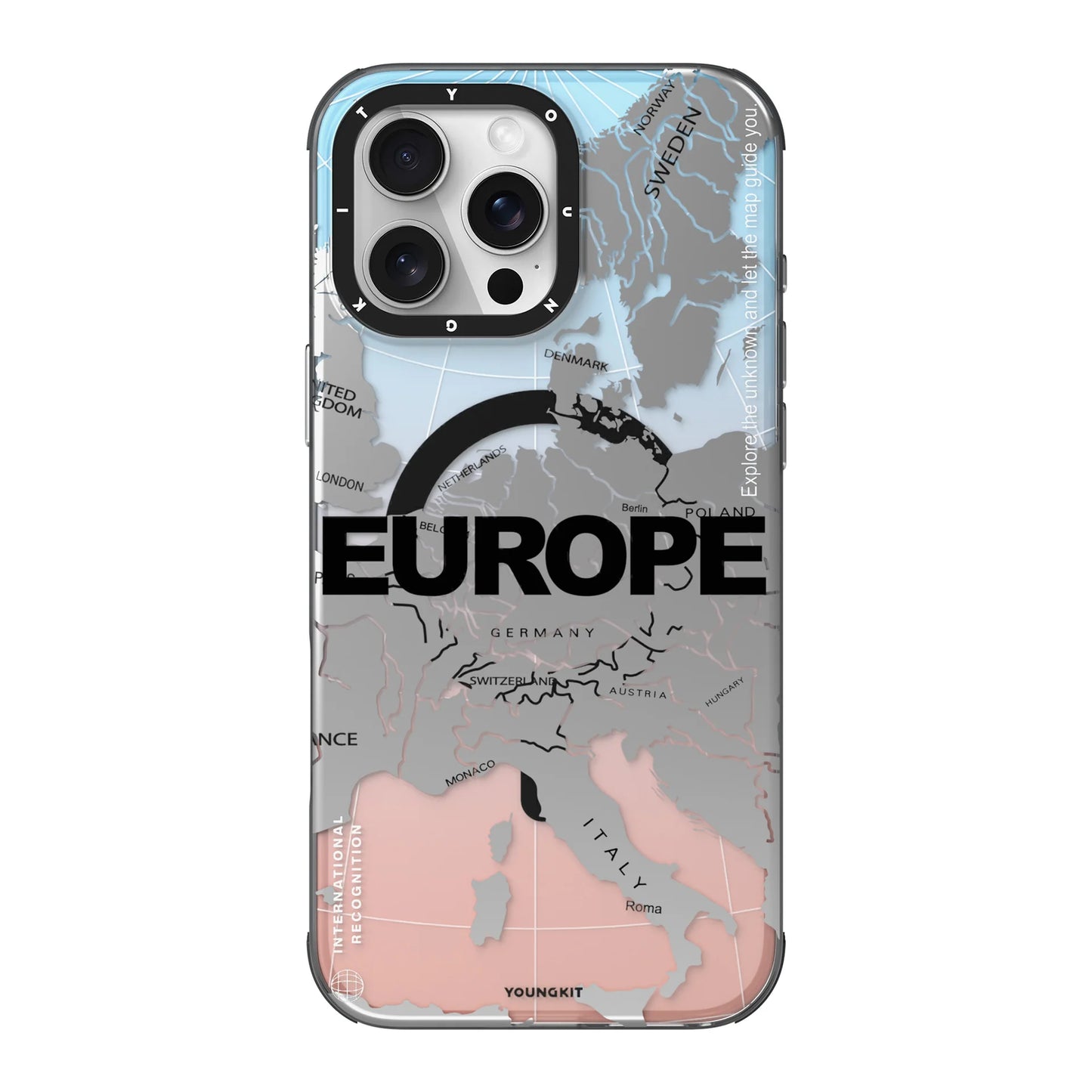 Youngkit International Series EUROPE Designer Matte Finish Case for iPhone 16 Pro