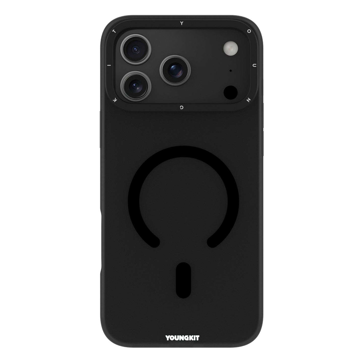 YOUNGKIT Hidden Sand Series Magsafe Case for iPhone 17 Pro Max (Black)