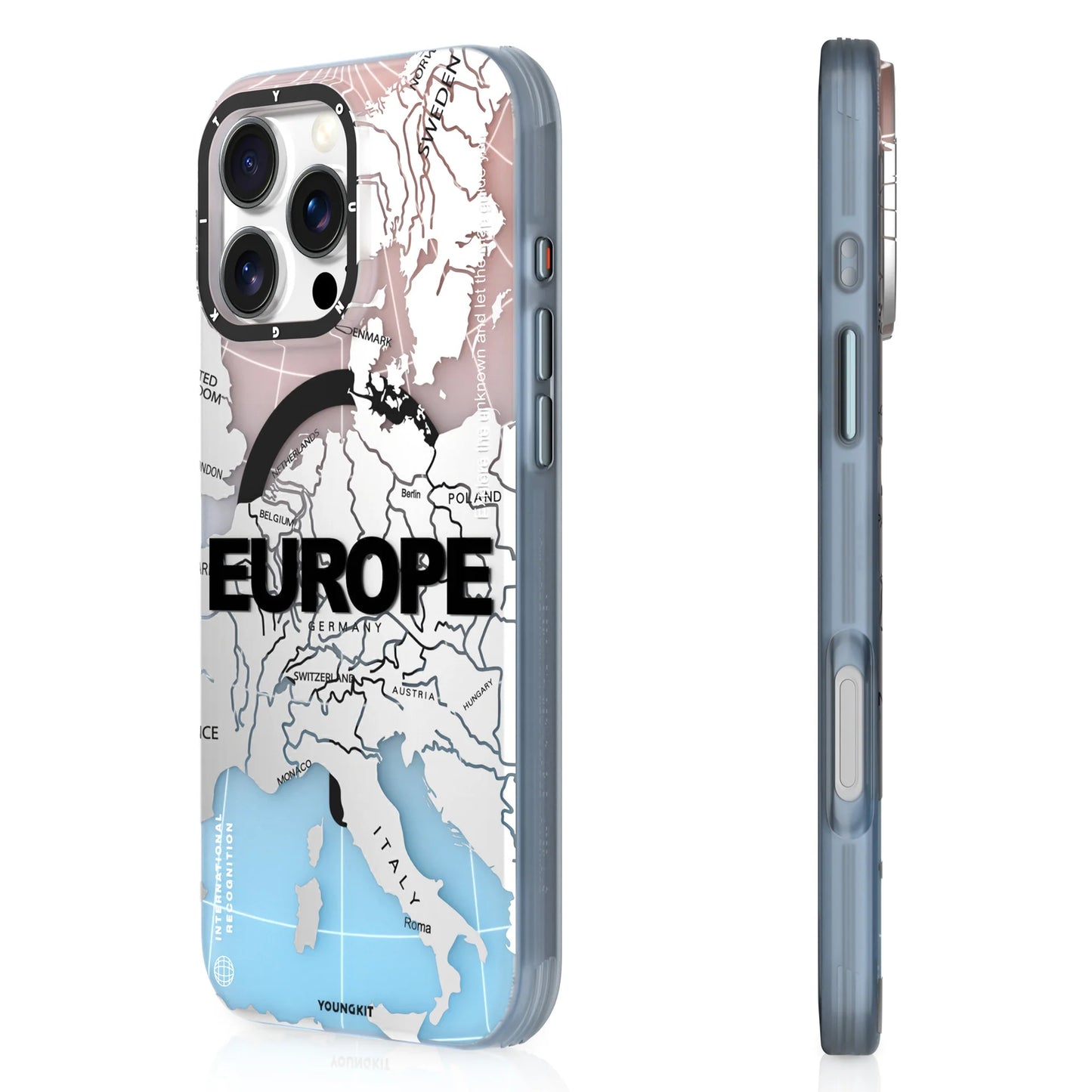 Youngkit International Series EUROPE Designer Matte Finish Case for iPhone 16 Pro