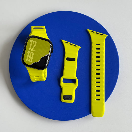 New Style Silicon Watch Band 44/45/46/49 mm (Neon Green)