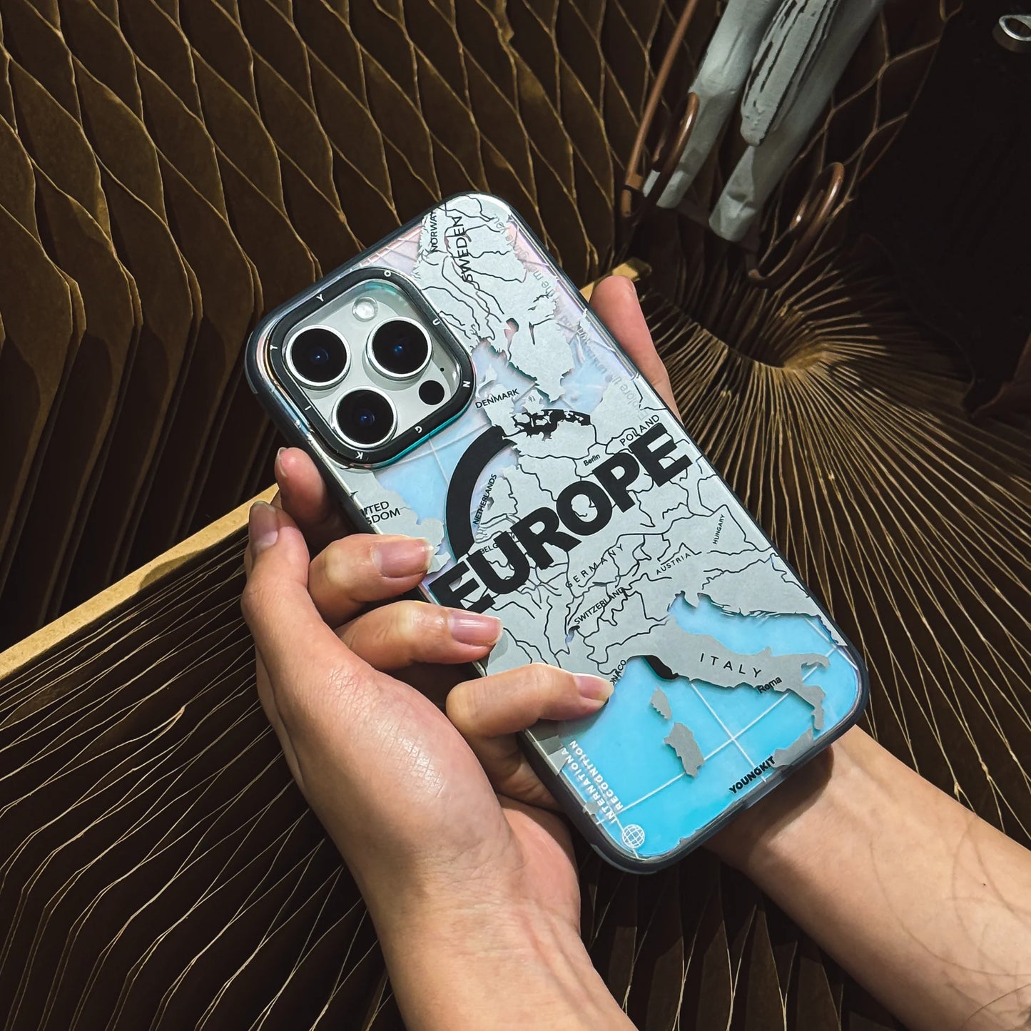 Youngkit International Series EUROPE Designer Matte Finish Case for iPhone 16 Pro