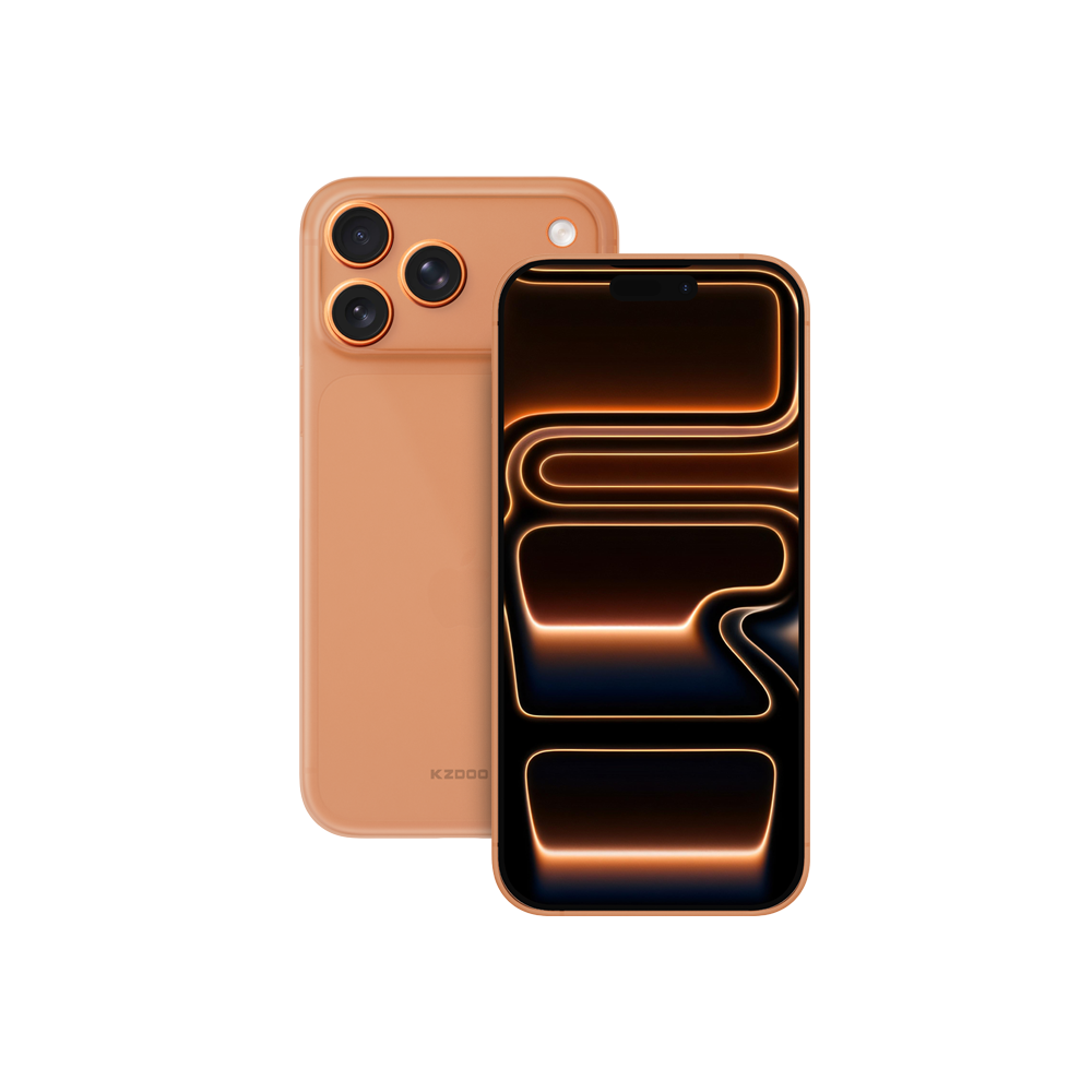 KZDOO Air Skin Ultra Slim Case for iPhone 17 Pro (Orange)