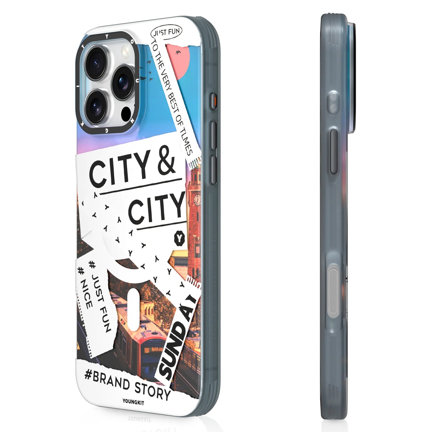 YOUNGKIT City Series Where Urban Vibes Stick Metro Flow Case for iPhone 16 Pro Max