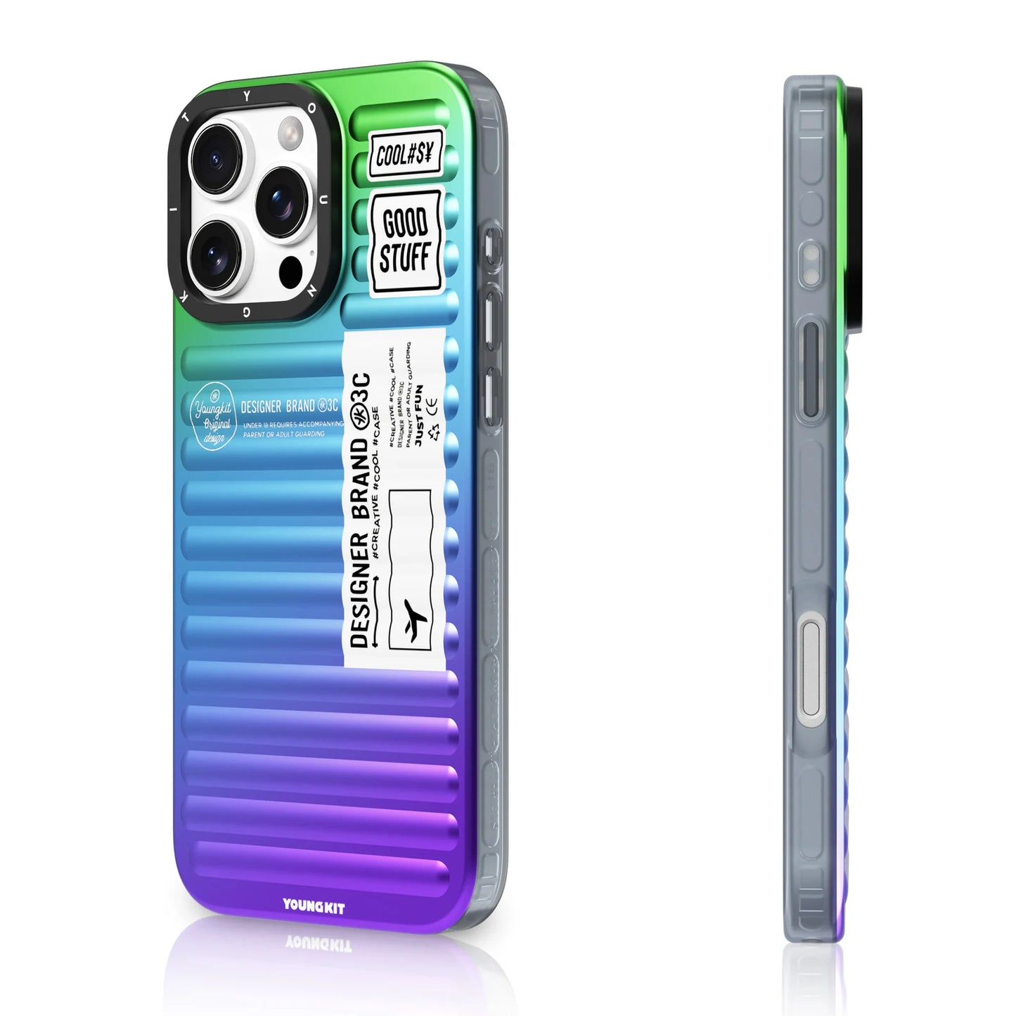 YOUNGKIT Aurora Luggage Series True Colour Case for iPhone 16 Pro Max (Aurora Galaxy)