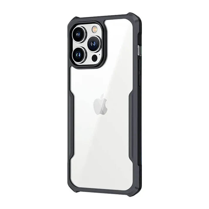 Protective Case Official XUNDD, Beatle Series Case for iPhone 16 Pro (Transparent - Black)