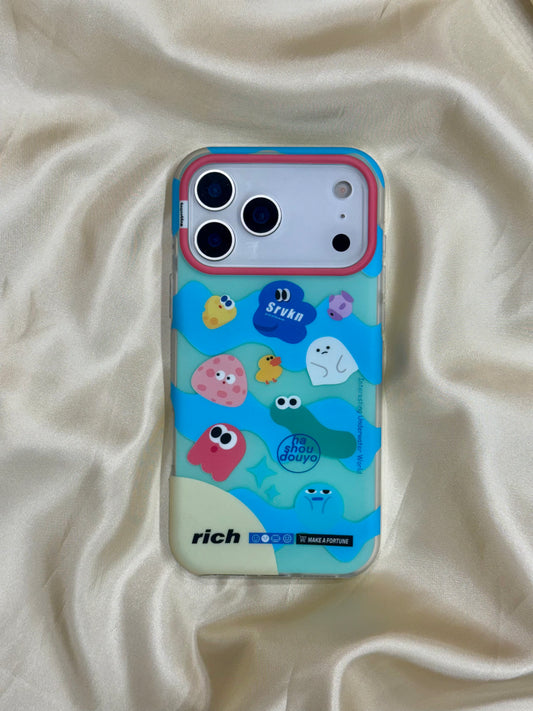 Cartoon Designer Matte Finish Case for iPhone 17 Pro Max