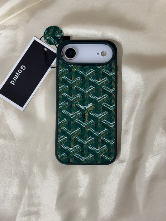 Branded PU Leather Case for iPhone 17 Air (Green)