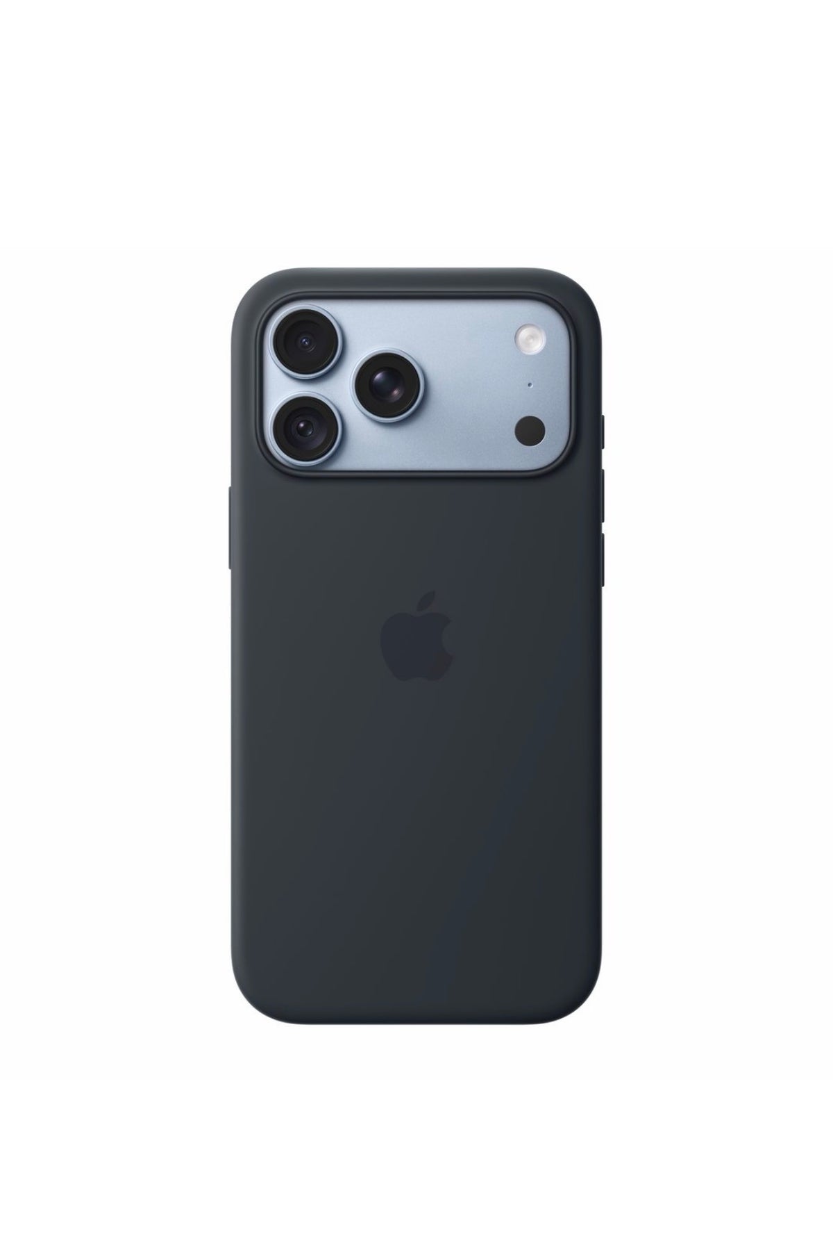 Logo Silicon Case for iPhone 17 Pro Max / 18 Pro Max (Navy Blue) (Code:5157)