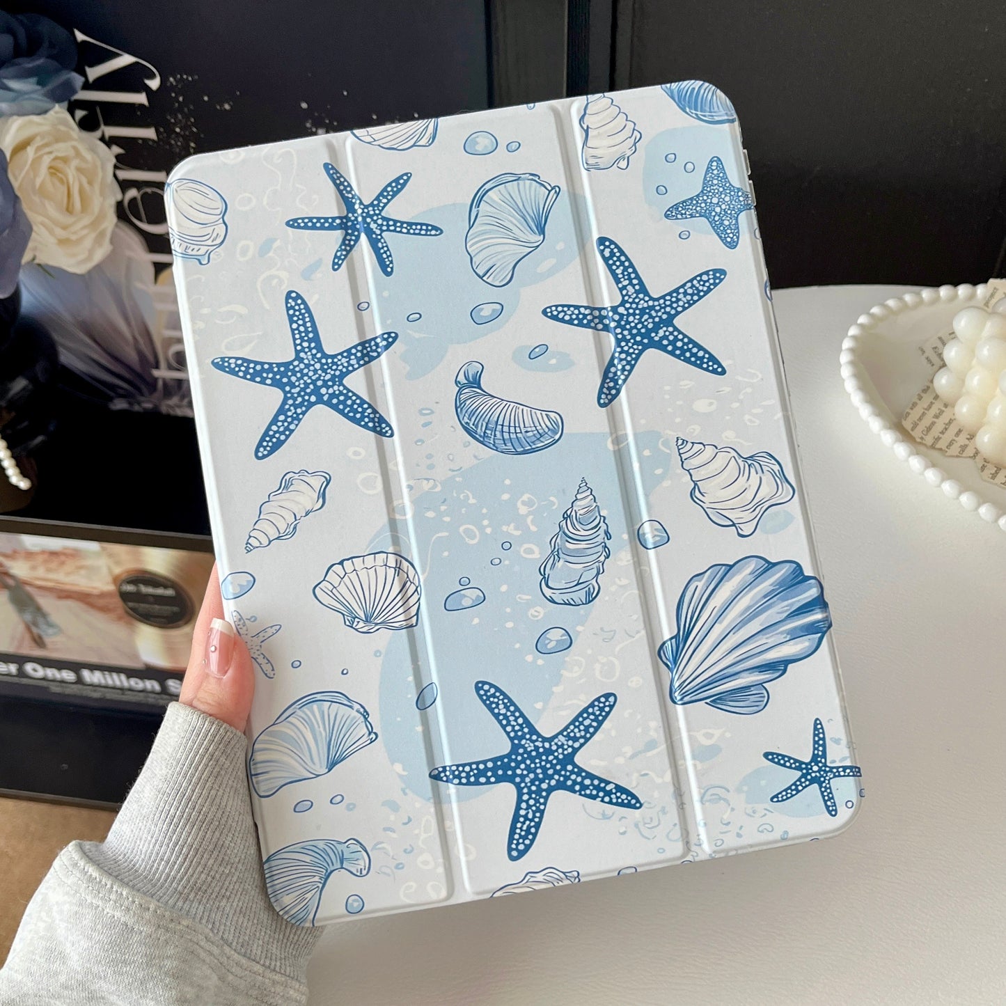 StarFish Design Case For iPad Pro 11(M4)2024(Light Blue)