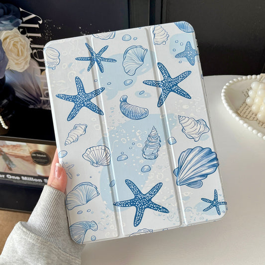 StarFish Design Case For iPad 10.9(10thGen)/iPad A16(2025)(11thGen)(Light Blue)