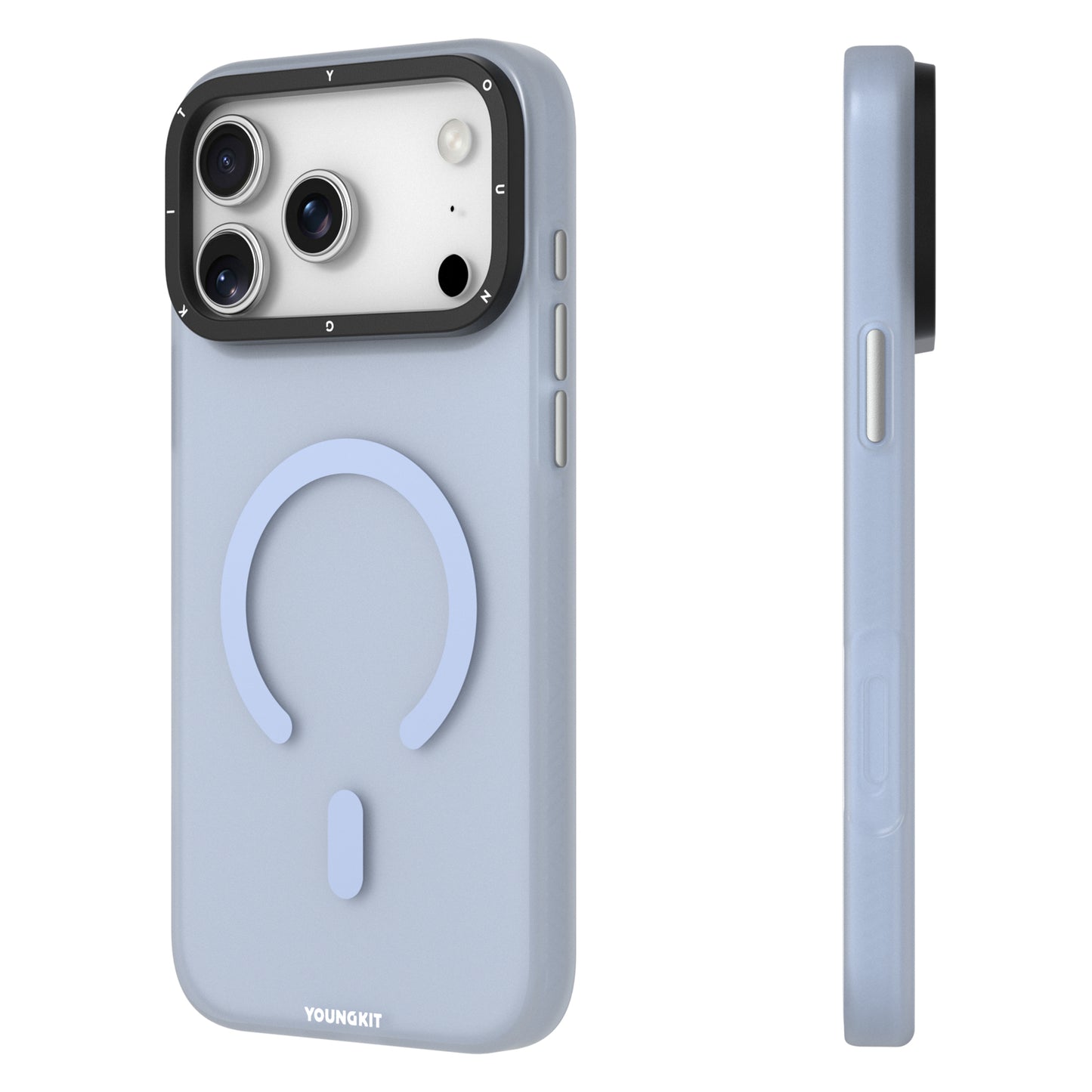 YOUNGKIT Hidden Sand Series Magsafe Case for iPhone 17 Pro Max (Light Blue)