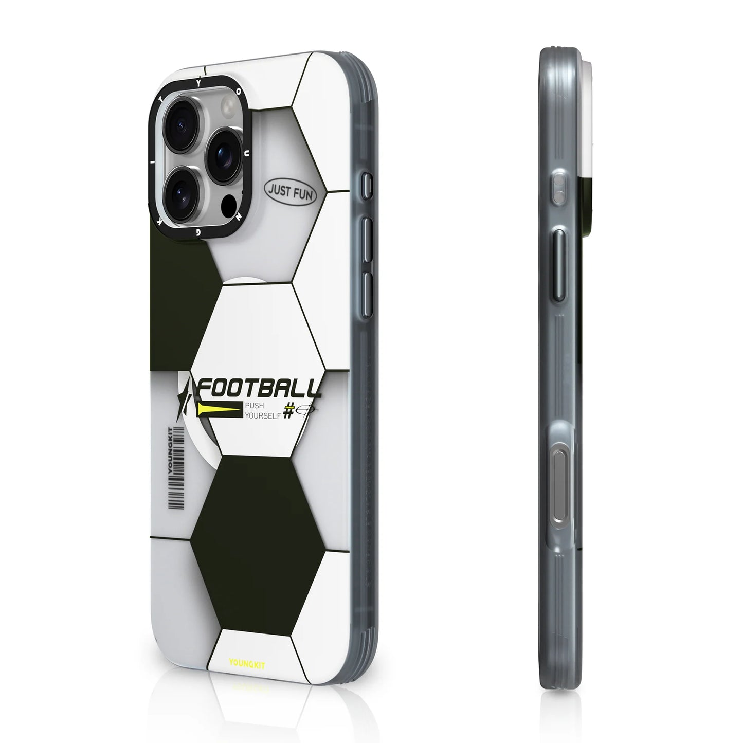 Youngkit Sports Series Football Designer Matte Finish Case for iPhone 16 Pro