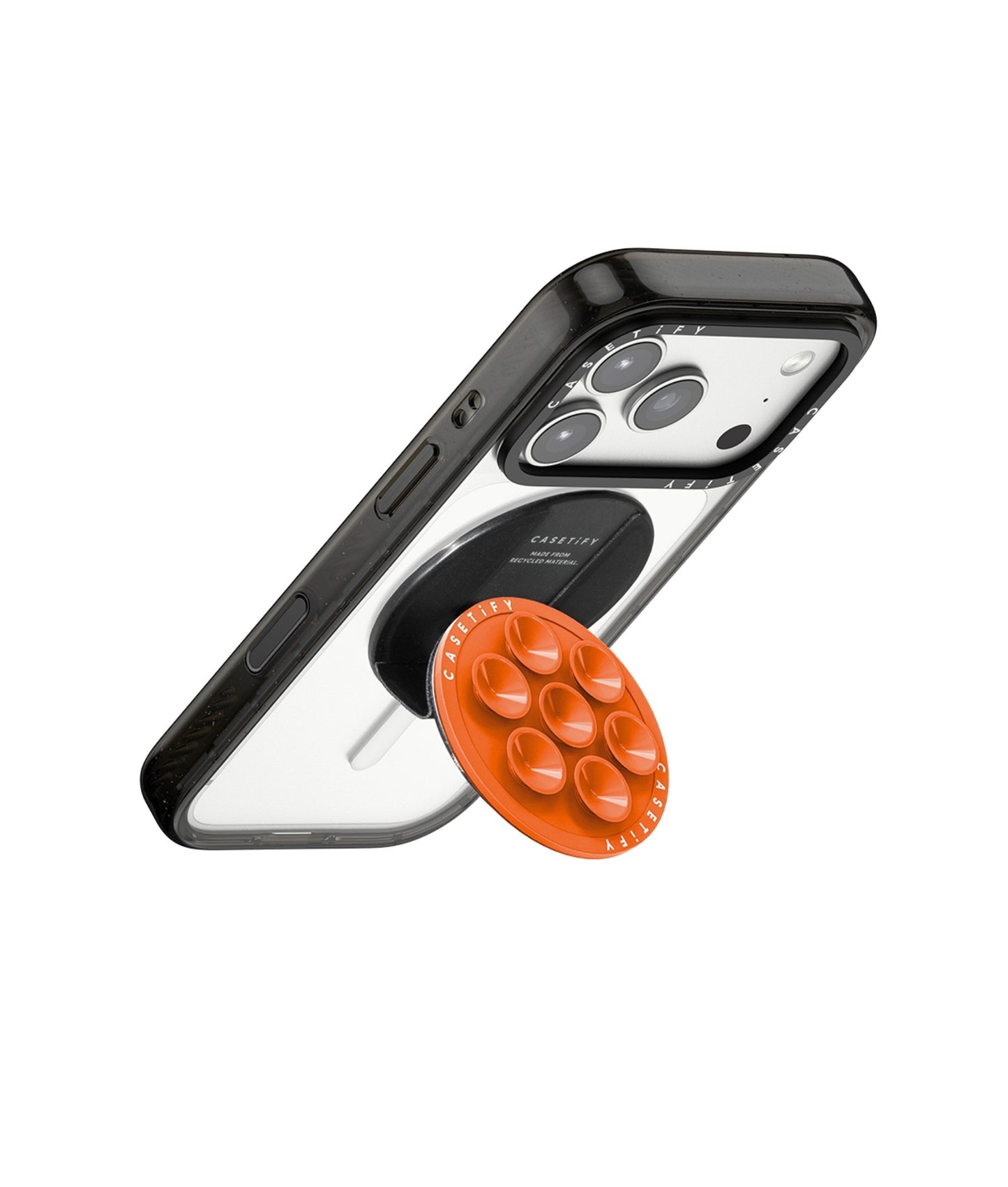 Snappy Sticky MagSafe Grip Stand Pop Socket (Orange)