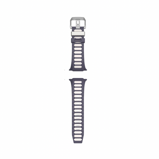 Dual Colour Soft Silicon Band For Apple Watch 44/45/46/49 mm (Light Blush/Purple Fog)