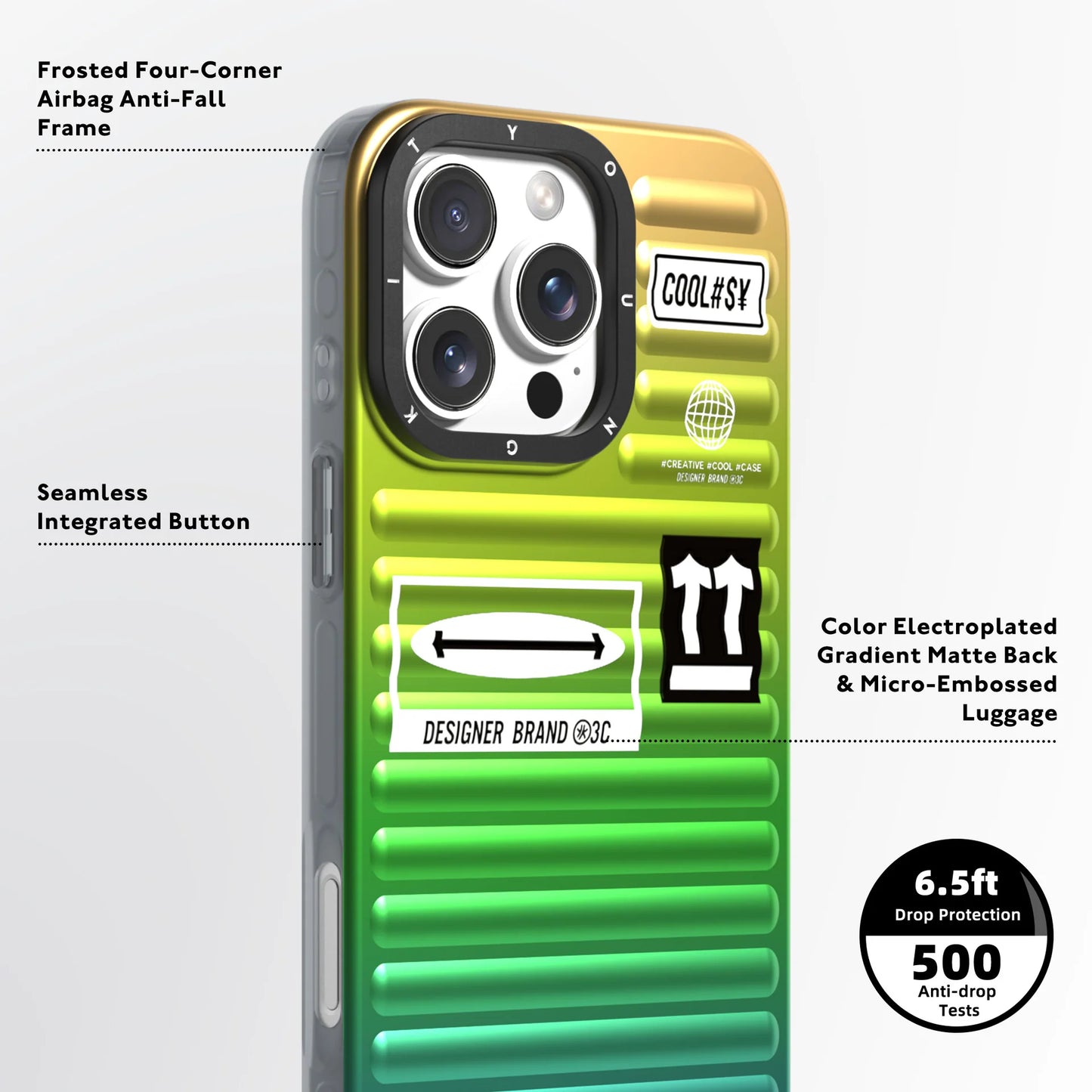 YOUNGKIT Aurora Luggage Series True Colour Case for iPhone 16 Pro Max (The Wizard of Oz)