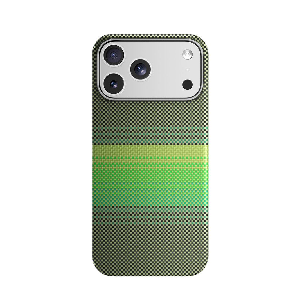Genuine Kevlar Carbon Fibre Ultra Slim Case for iPhone 17 Pro Max (Green)