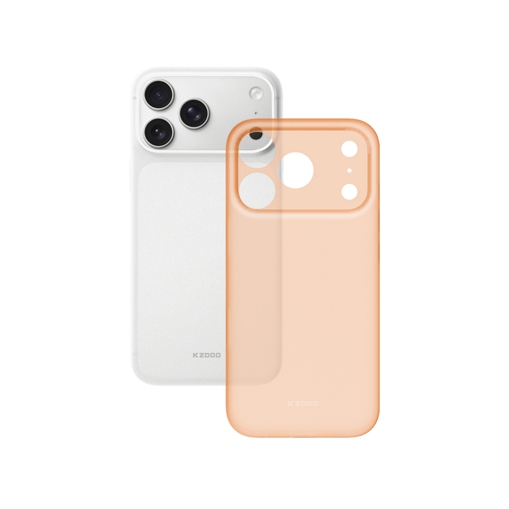 KZDOO Air Skin Ultra Slim Case for iPhone 17 Pro (Orange)