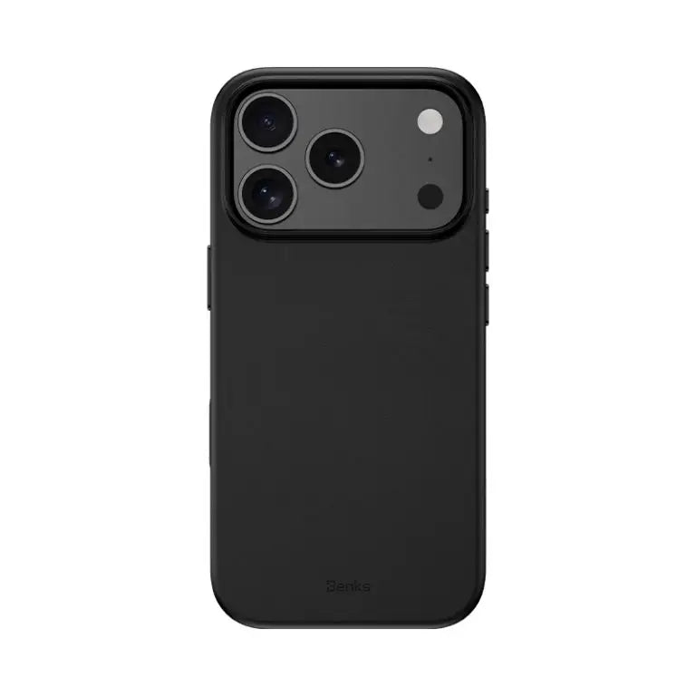 BENKS Vita Pro Series Genuine PU Leather Case for iPhone 17 Pro (BLACK)
