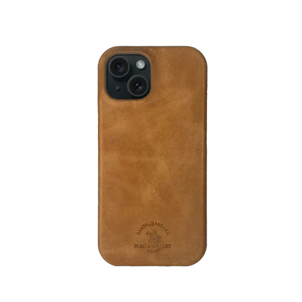 Santa Barbara Polo Raquet Club Elton Series for iPhone 15 Pro (Tan Brown)