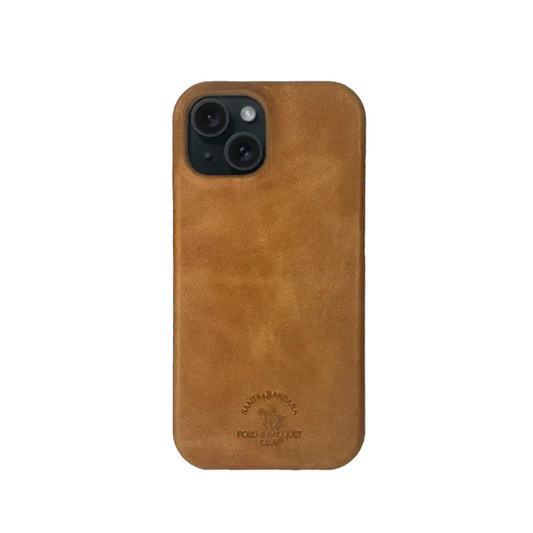 Santa Barbara Polo Raquet Club Elton Series for iPhone 15 Pro Max (Tan Brown)