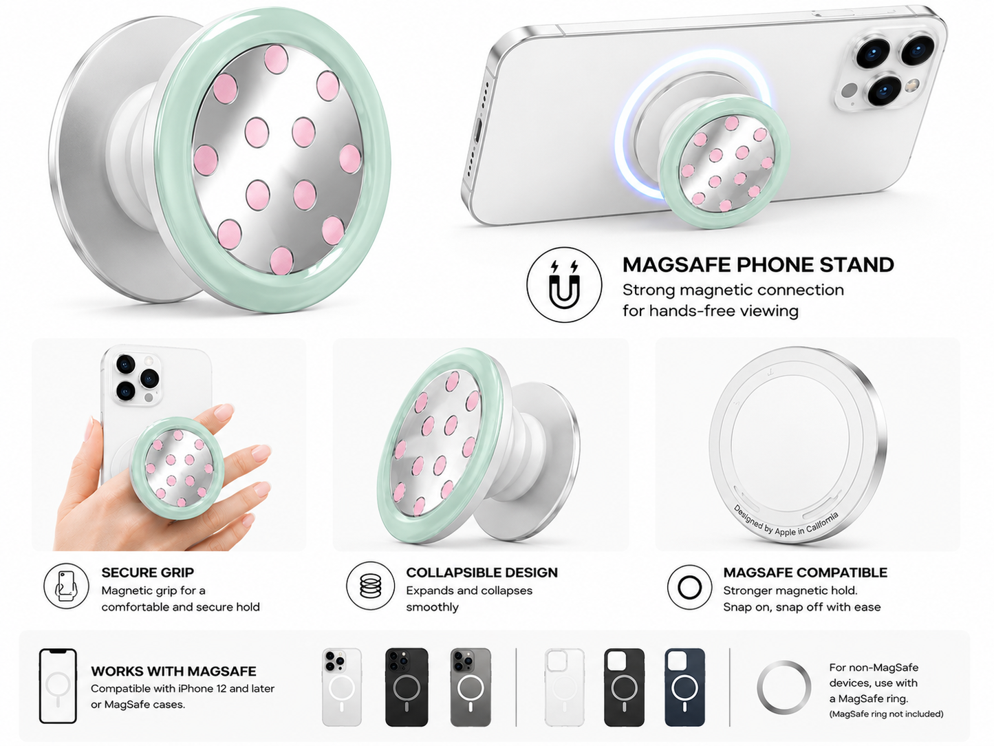 MagSafe Designer Pop Socket (Design 25)