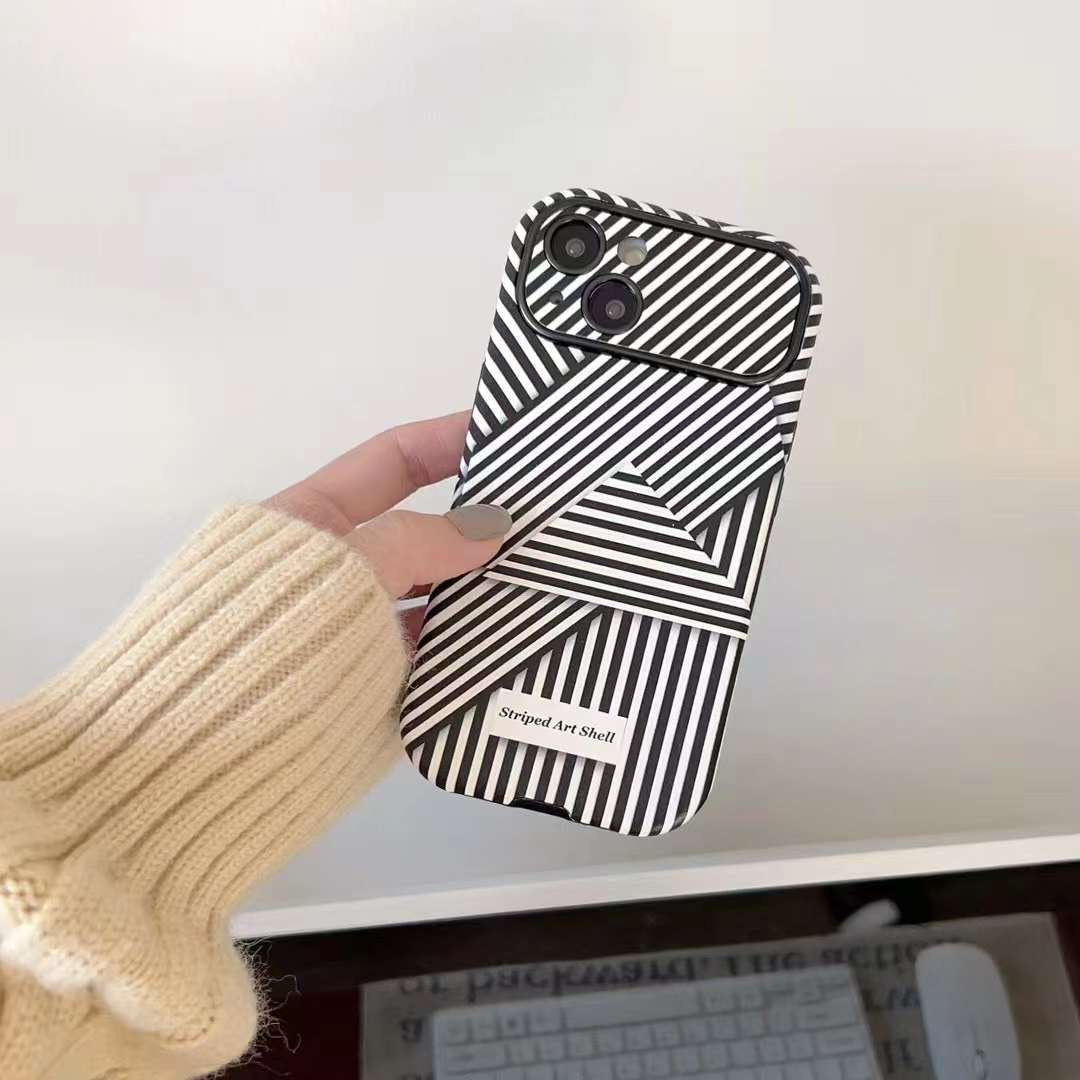 3D Effects Striped Art Case for iPhone 15 Pro