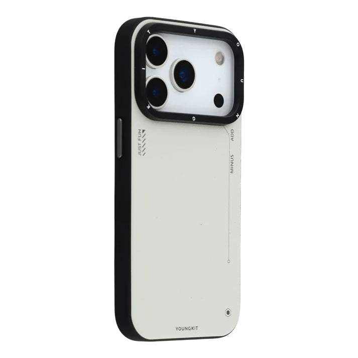 YOUNGKIT Matte Finish Leather Cover with Magsafe for iPhone 17 Pro Max (GREY)
