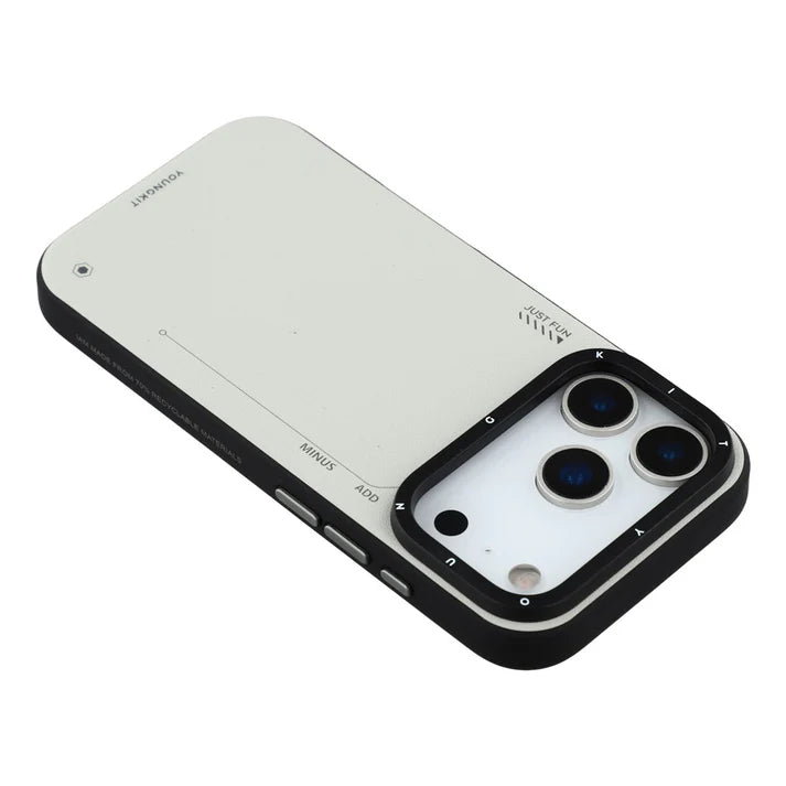 YOUNGKIT Matte Finish Leather Cover with Magsafe for iPhone 17 Pro Max (GREY)