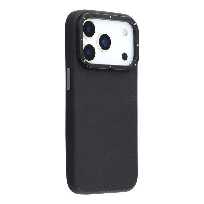 YOUNGKIT Matte Finish Leather Cover with Magsafe for iPhone 17 Pro Max (BLACK)