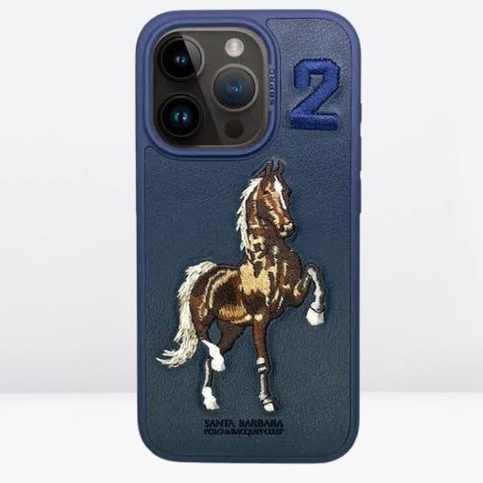 Santa Barbara Polo Borris Series  Cover for iPhone 15 Pro (Blue)
