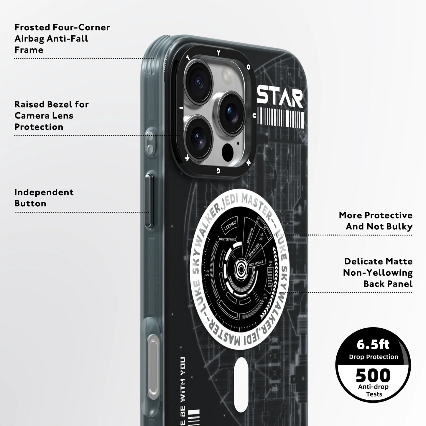 YOUNGKIT Star Wars Edition Space Design Case for iPhone 16 Pro