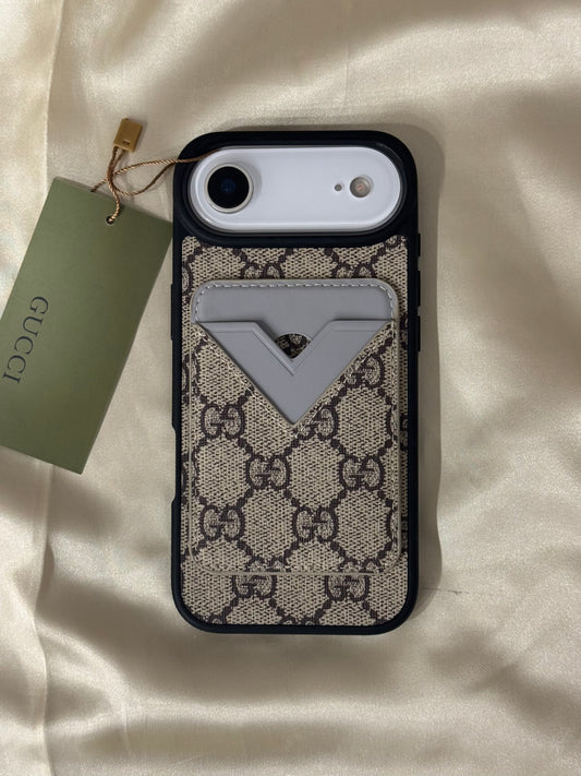 Luxury Branded Magsafe Compatible Case with Detachable Magsafe Wallet for iPhone 17 Air