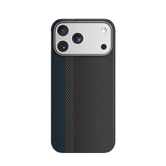 Genuine Kevlar Carbon Fibre Ultra Slim Case for iPhone 17 Pro Max (Black&White)