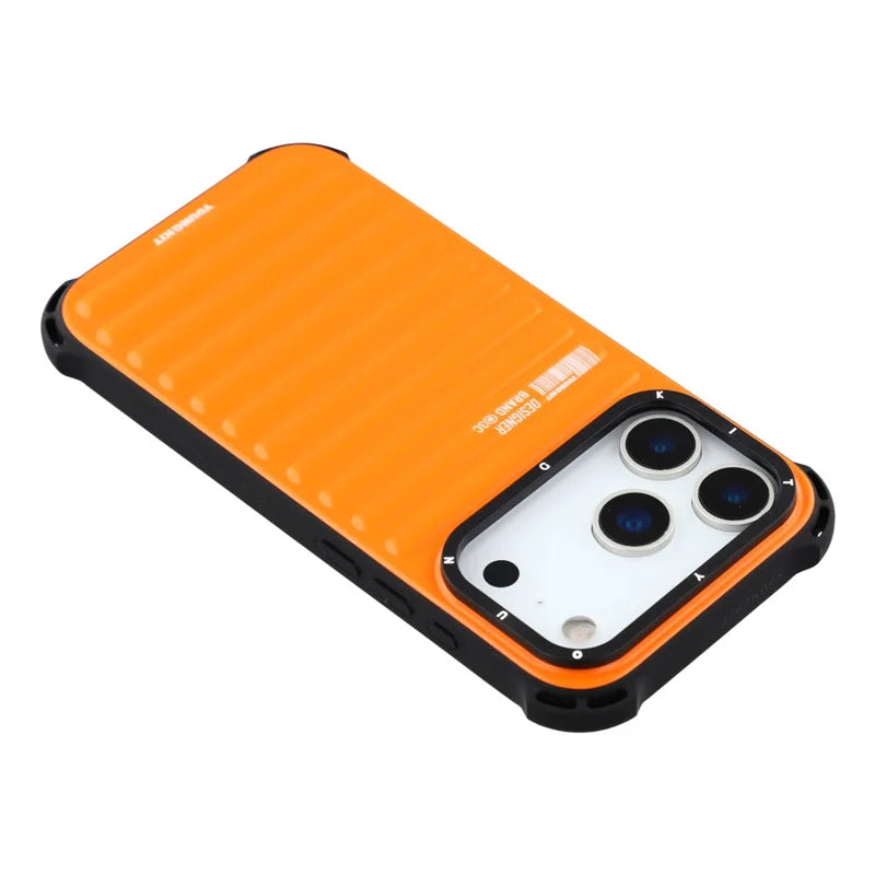 YOUNGKIT Suitcase Textured Luggage Series Magsafe Case for iPhone 17 Pro Max (Orange)