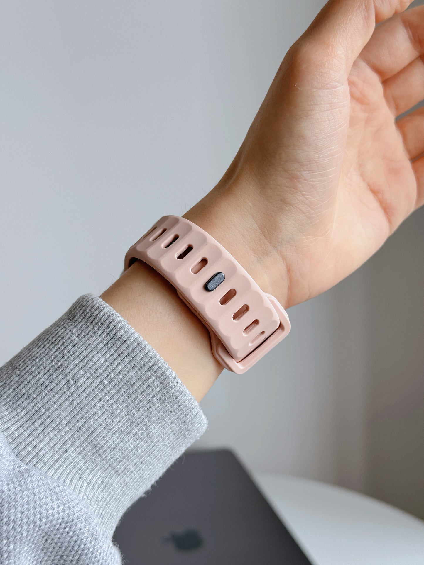 New Style Silicon Watch Band 38/40/41/42 mm (Rose Beige)