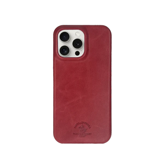 Santa Barbara Polo Raquet Club Elton Series for iPhone 15 Pro Max (Maroon)