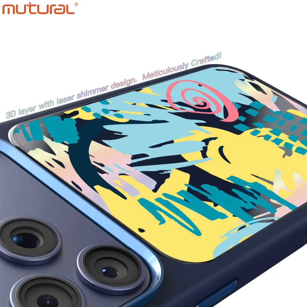 3D Silicon Designer iPhone Case for iPhone 17 Pro (Navy Blue)
