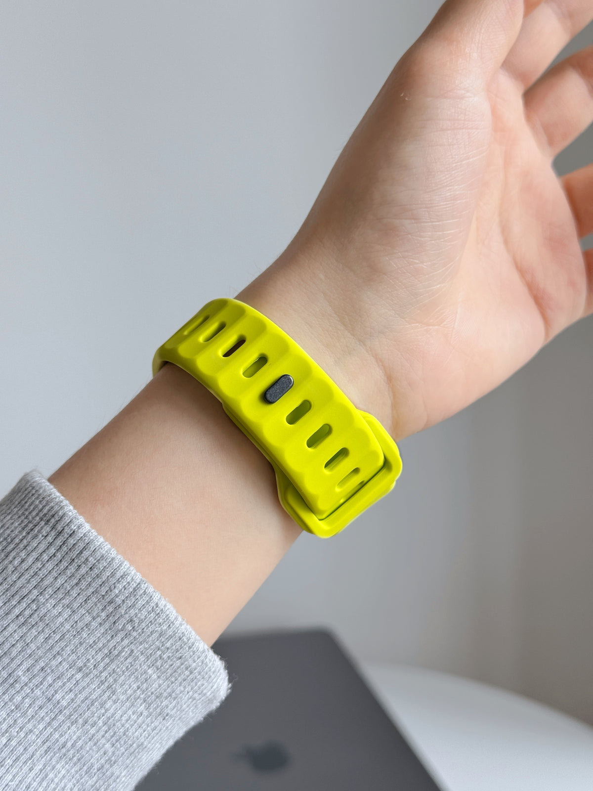 New Style Silicon Watch Band 38/40/41/42 mm (Neon Green)