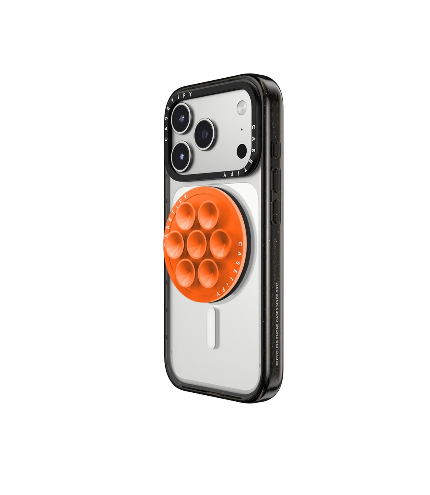 Snappy Sticky MagSafe Grip Stand Pop Socket (Orange)